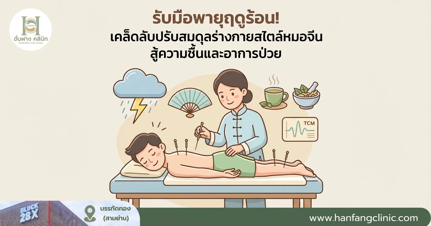 รับมือพายุฤดูร้อน! เคล็ดลับปรับสมดุลร่างกายสไตล์หมอจีน สู้ความชื้นและอาการป่วย