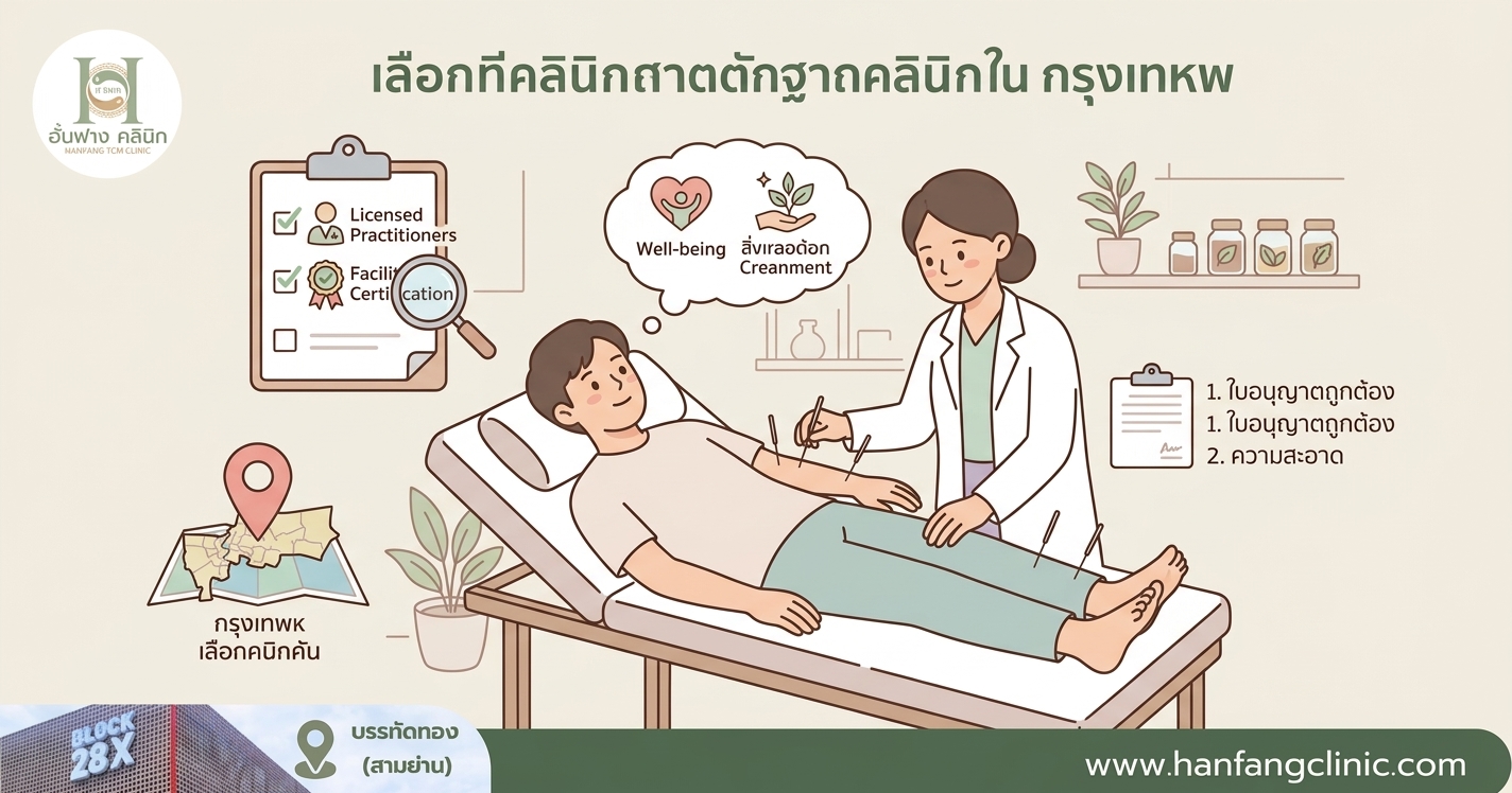 คลินิกแพทย์จีน กรุงเทพ เลือกยังไงให้ได้มาตรฐาน