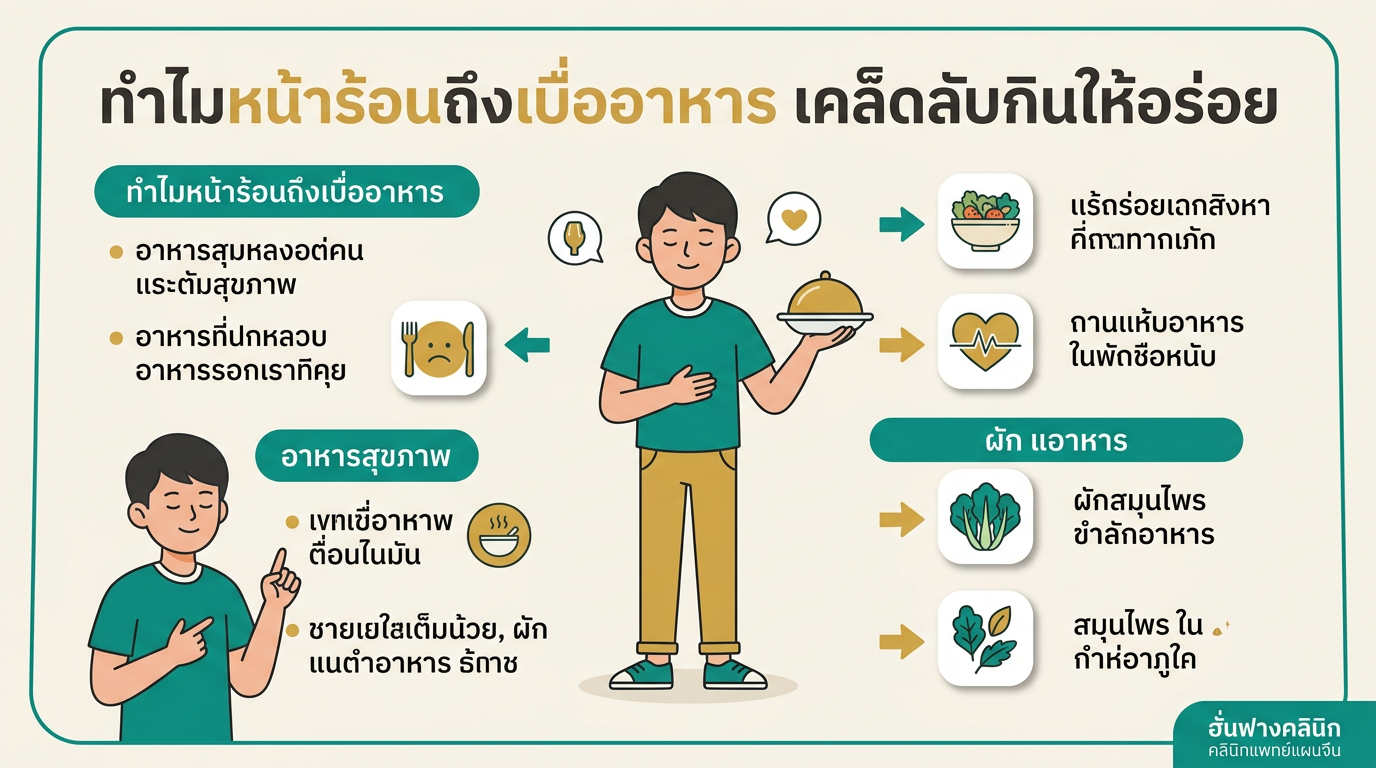 ทำไมหน้าร้อนถึงเบื่ออาหาร? เคล็ดลับกินให้อร่อย