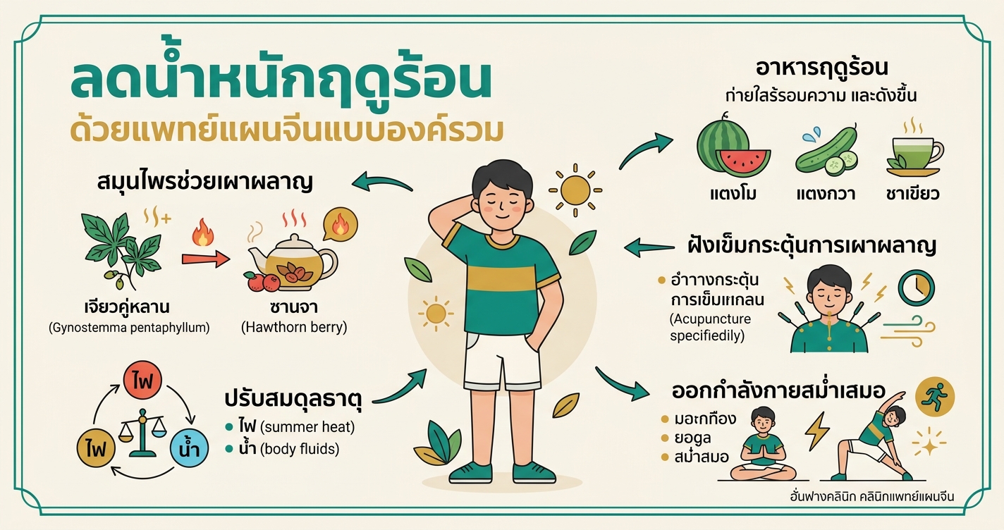 ลดน้ำหนักฤดูร้อน ด้วยแพทย์แผนจีนแบบองค์รวม