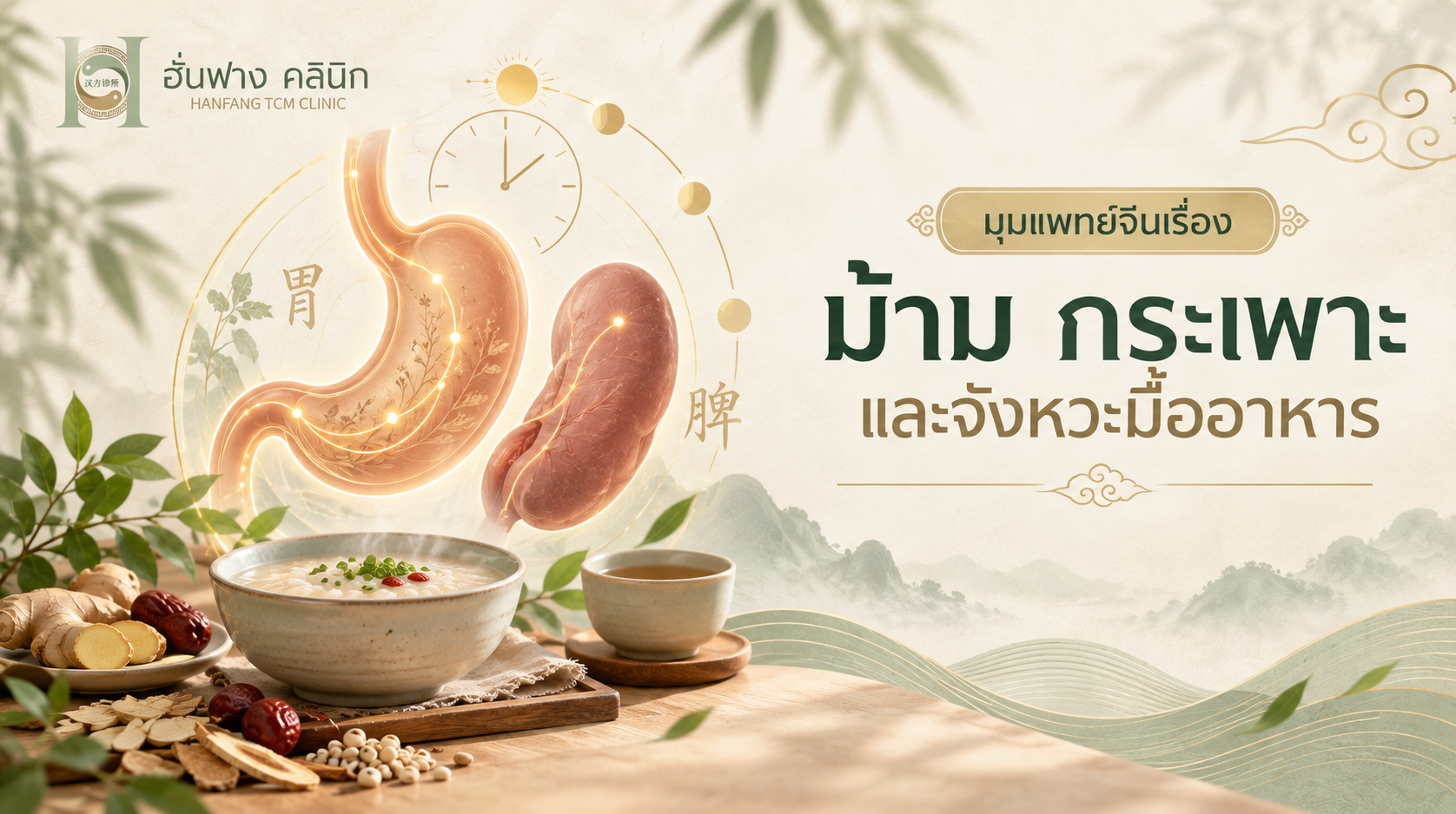 มุมมองแพทย์จีนเรื่องม้าม กระเพาะ และระบบย่อยเมื่อกินเร็ว